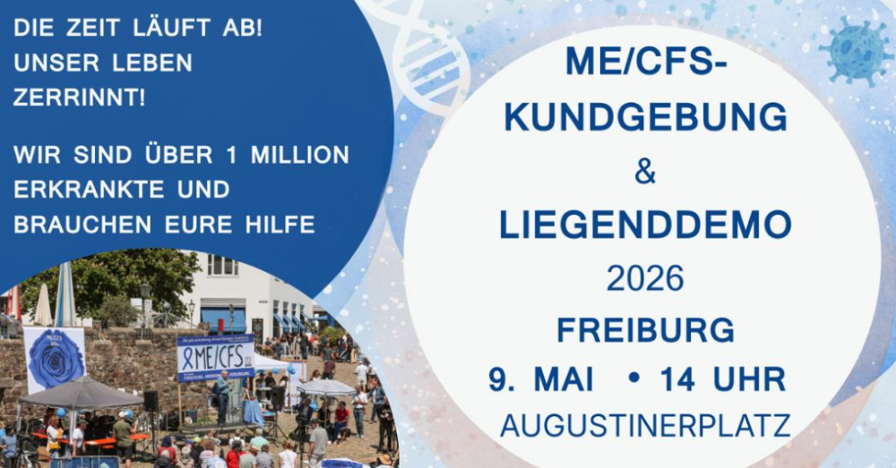 Aufruf von ME-CFS Freiburg zur Liegenddemo am 9. Mai