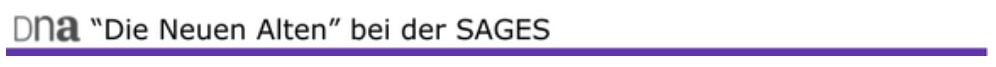Die Neuen Alten bei der SAGES
