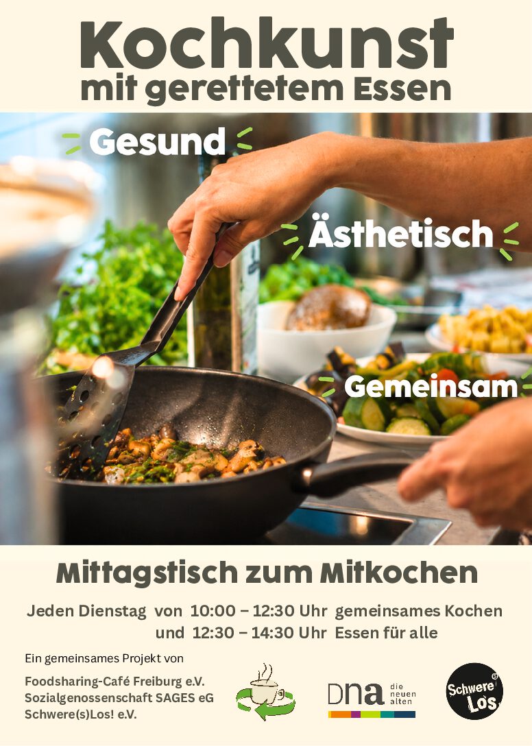 Kochkunst mit geschenktem Essen