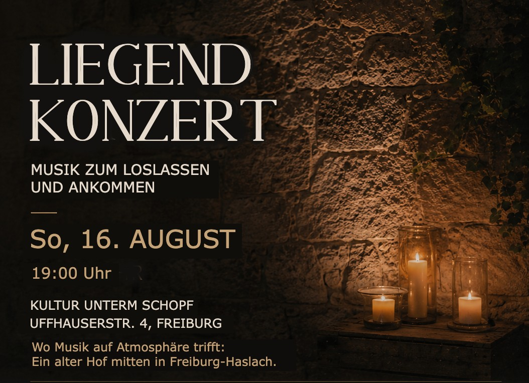 Liegendkonzert zum Loslassen und Ankommen